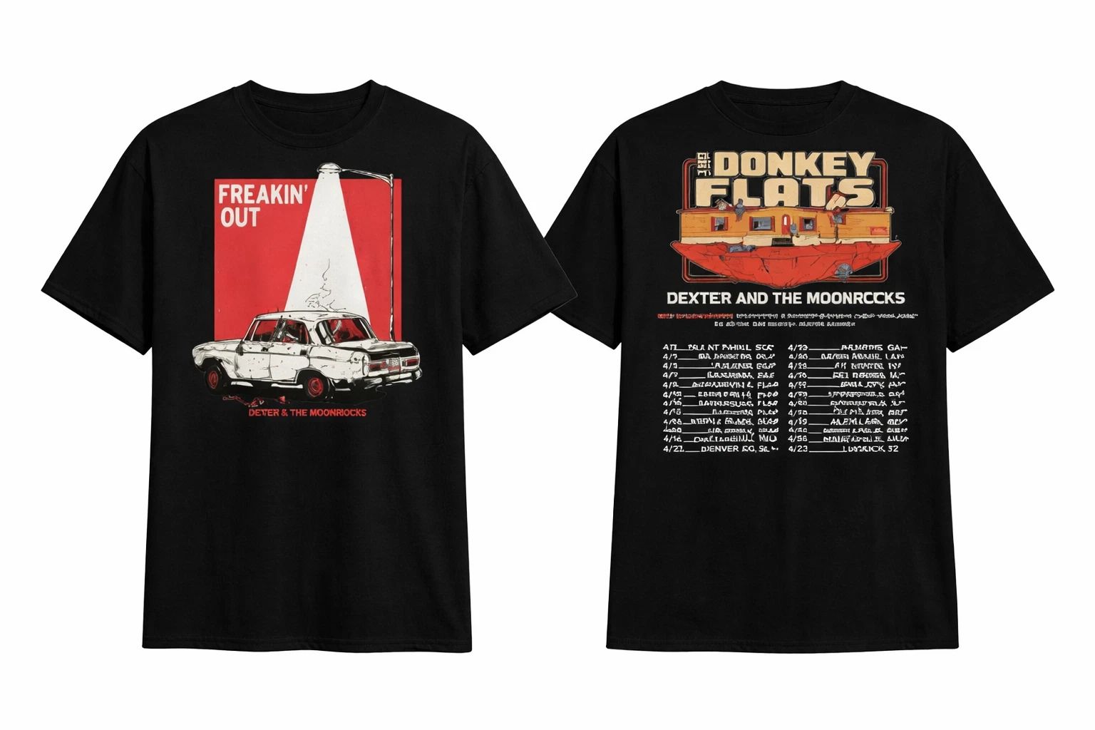 Dexter and The Moonrocks Freakin’ Out The Donkey Flats Tour Shirt S-3XL
