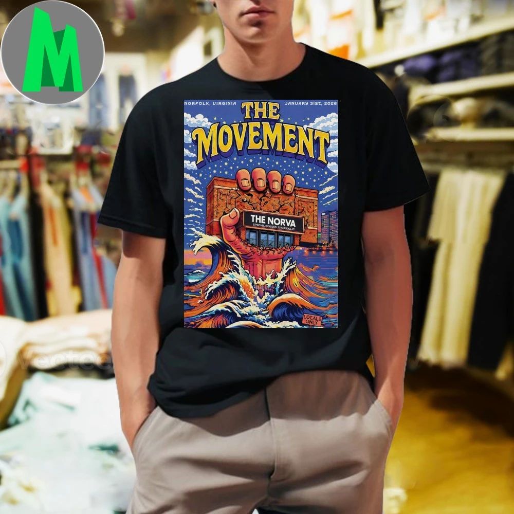 The Movement The Norva In Norfolk Va Jan 31 2026 Poster T-shirt