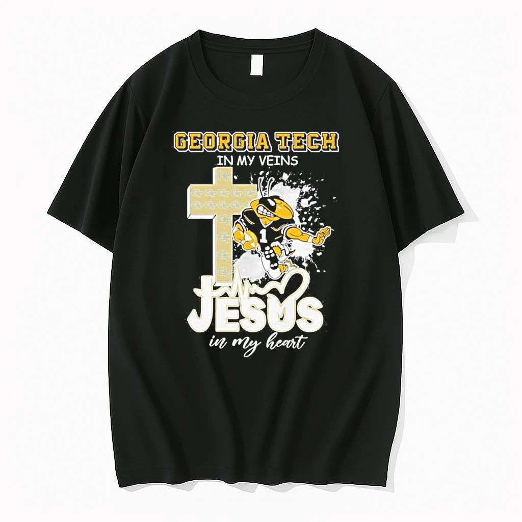 Georgia Tech Football Mascot In My Veins Jesus In My Heart Tshirts Sweater
