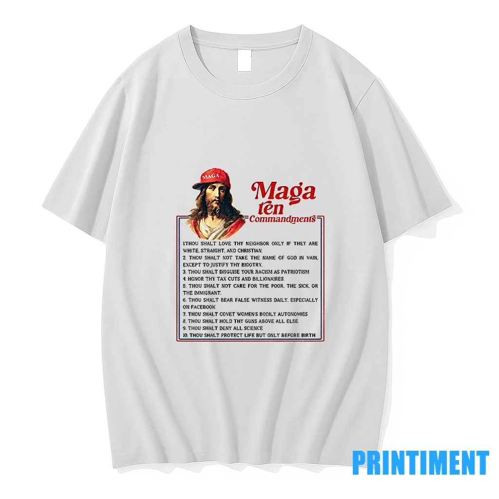 Maga Ten Commandments Funny Anti Christian Tshirts Sweater