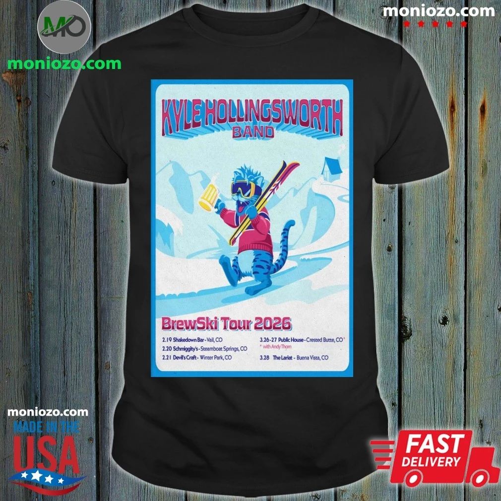 Kyle HollingsWorth Band Brewski 2026 Tour Poster Shirt