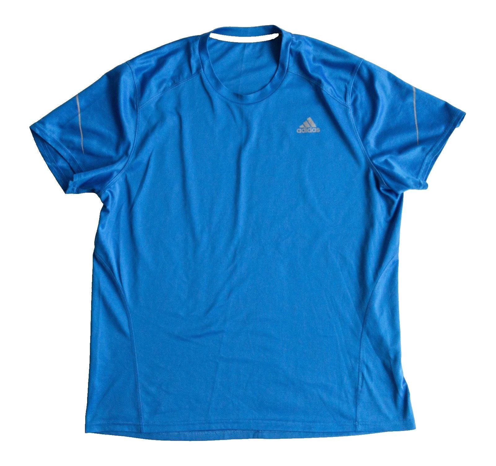 Men's Adidas Gym Active Yoga Running Fitness T Shirt Royal Blue Size XL
