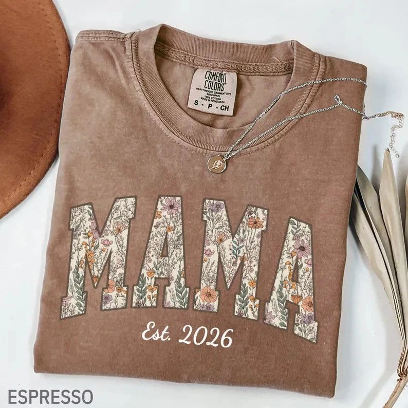 Custom Mama Boho Comfort Tee Personalized Gift Soft Top for Her