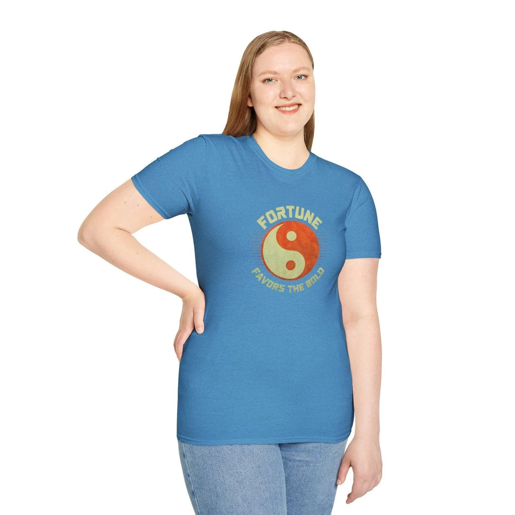 FORTUNE FAVORS THE BOLD - YIN YANG SYMBOL - Modern Urban Streetwear Burnt Orange