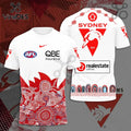 Sydney Swans White Indigenous Pattern Hoodie