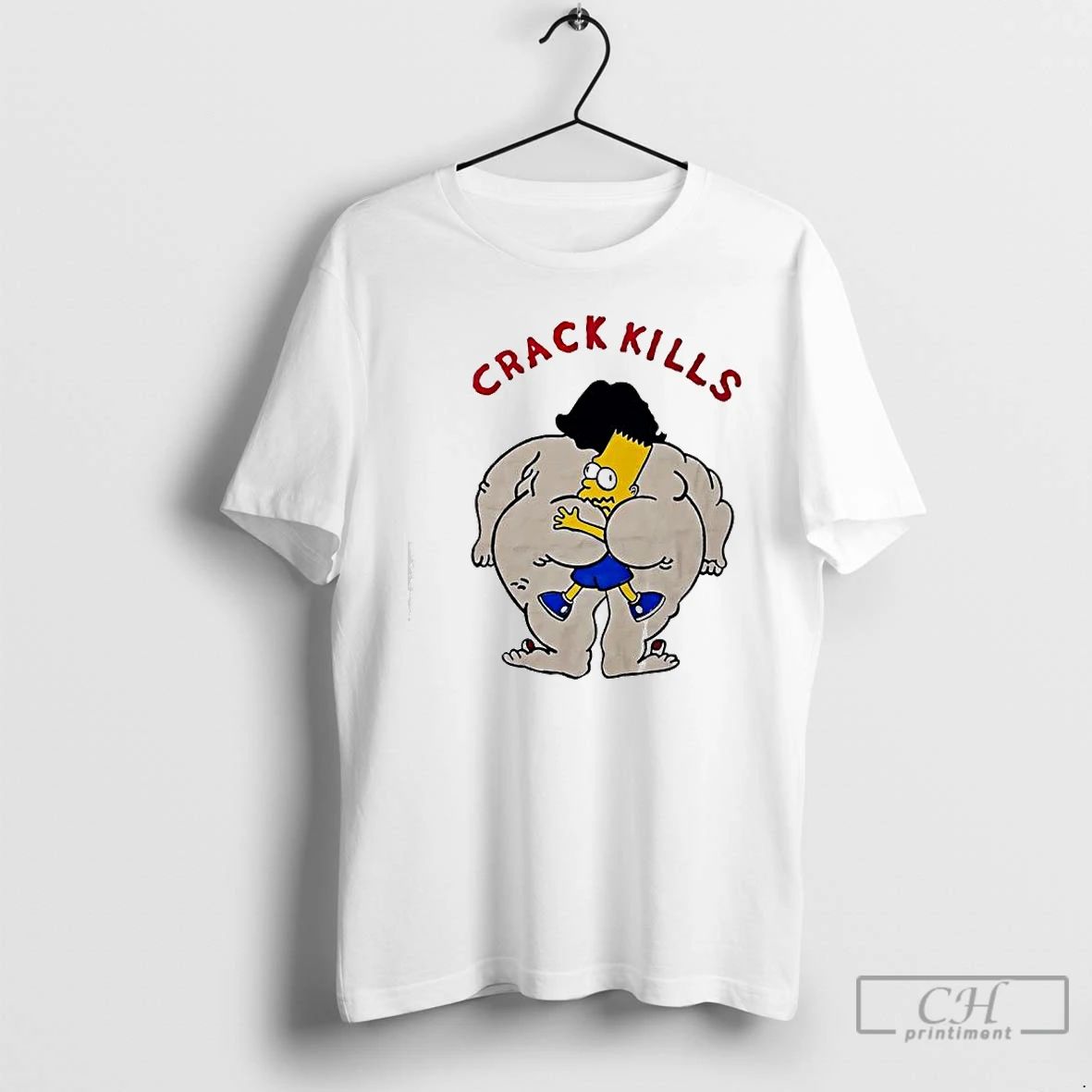 Premium Bart Simpson Crack Kills T Shirts
