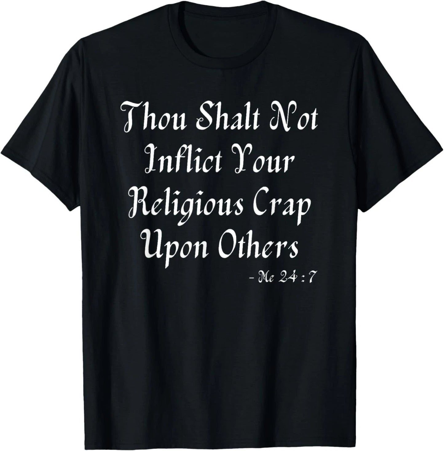 Funny Anti Religion Pun Pro Science Pro Facts Funny Atheist T-Shirt
