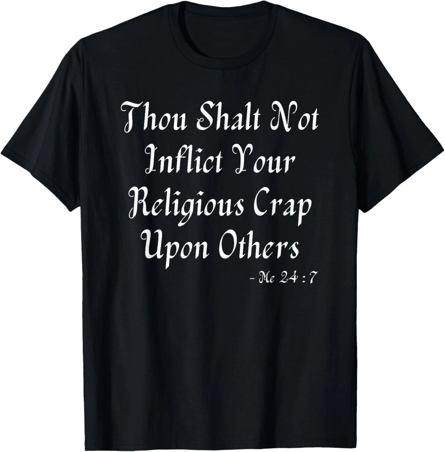 Funny Anti Religion Pun Pro Science Pro Facts Funny Atheist T-Shirt
