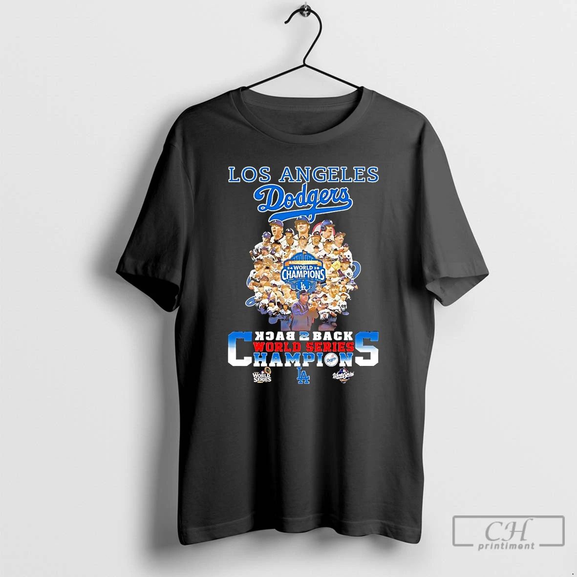 Premium Los Angeles Dodgers Back To Back World Series Champions T Shirts