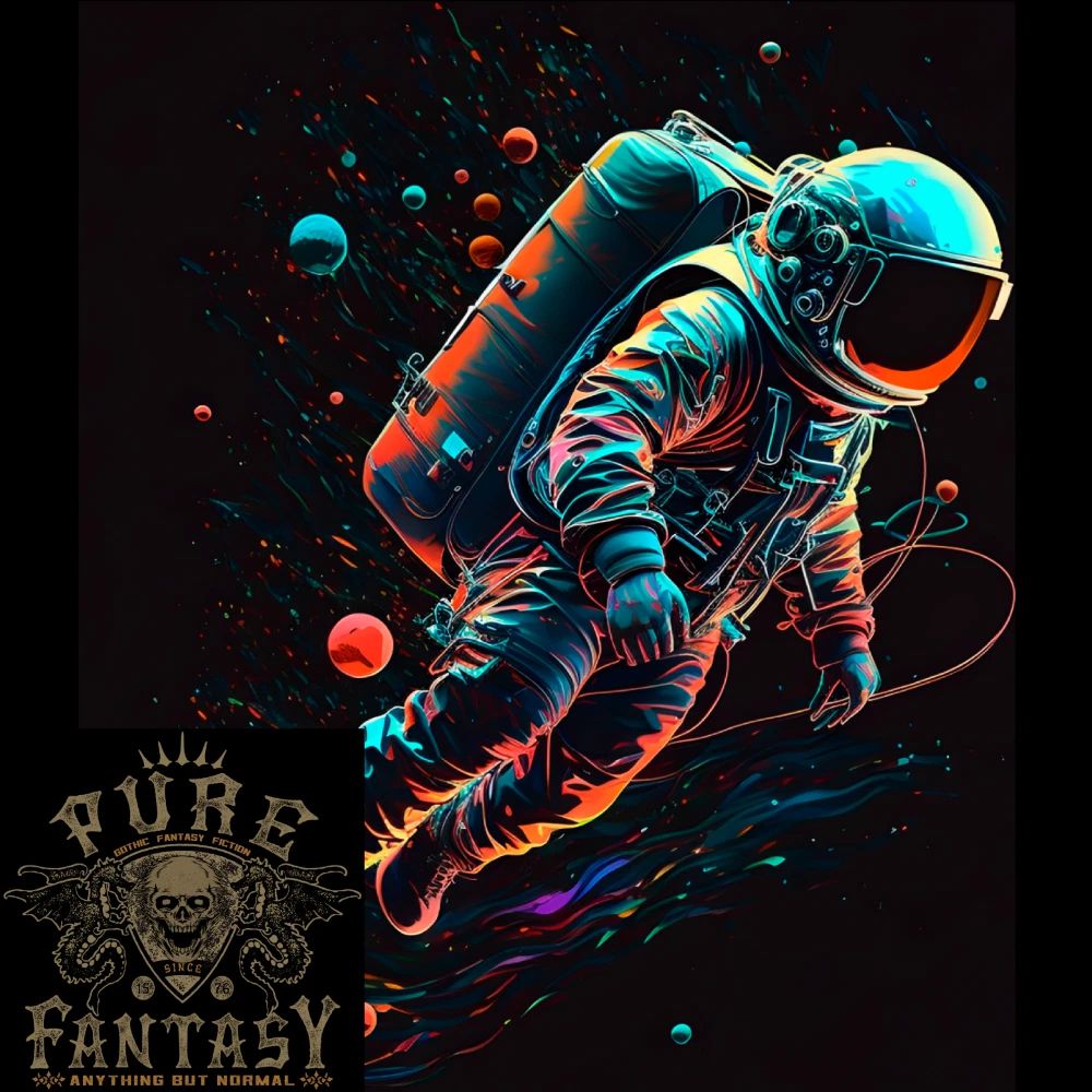 An Astronaut in Outer Space Man Mens Light Cotton T-Shirt