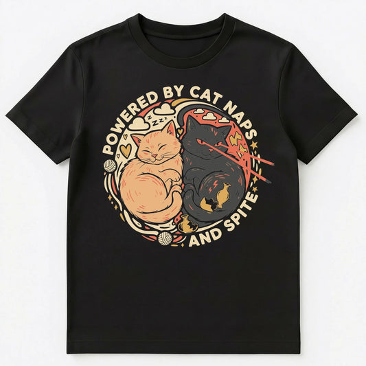 Cat Lover Powered By Naps And Spite Duality Unisex T-Shirt