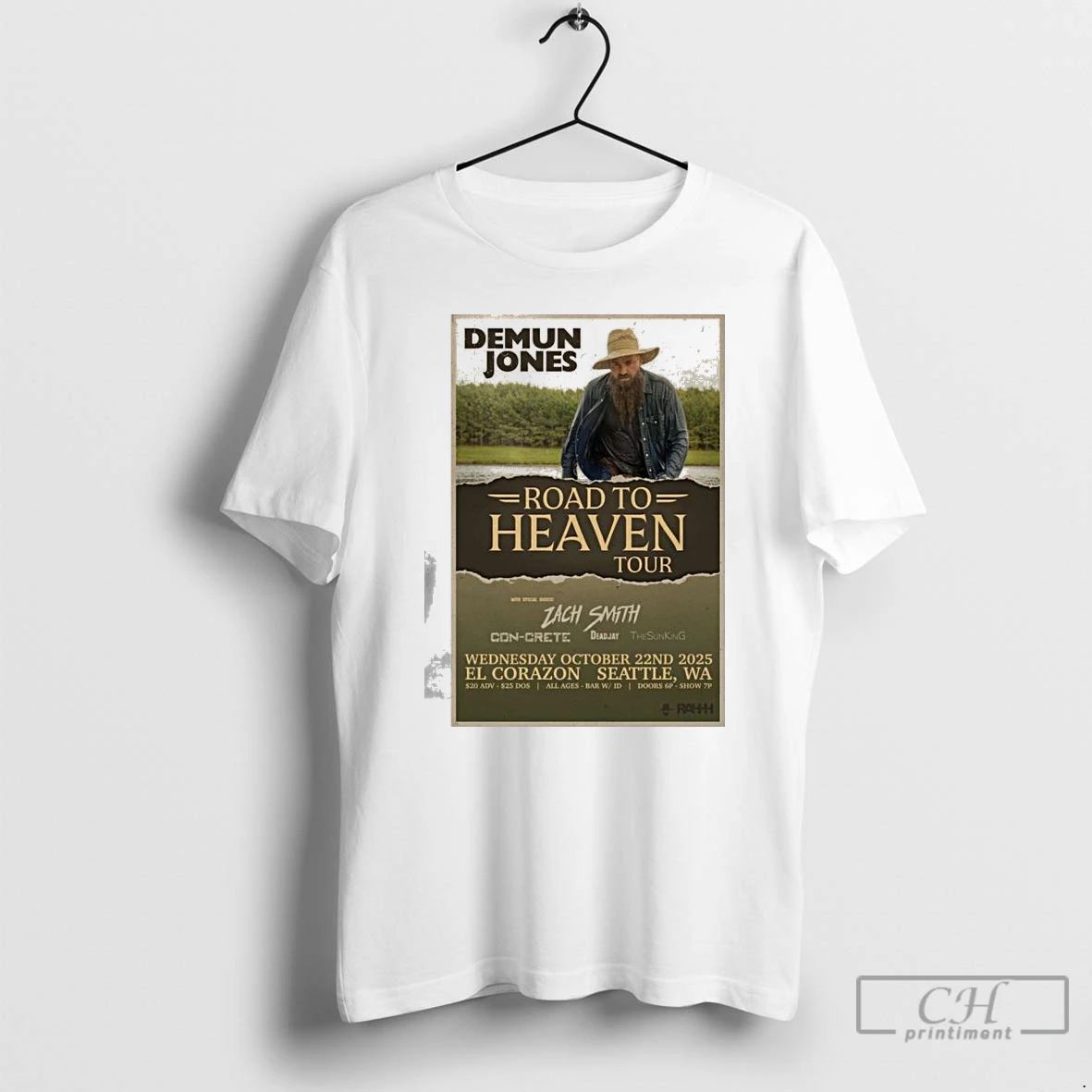 Classic Demun Jones Fall Tour 2025 El Corazon Seattle Wa T Shirts