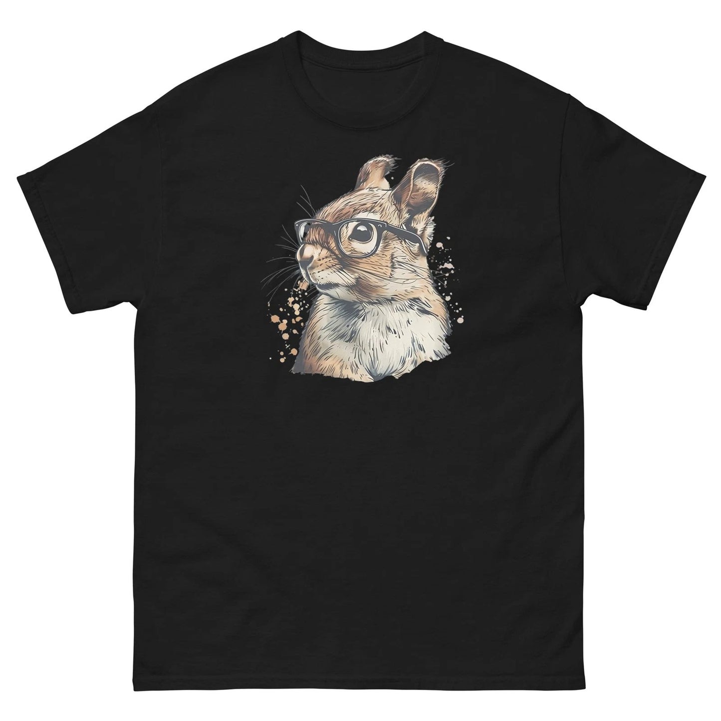 Nerd Rabbit Unisex T-shirt by Joyfulwildlife