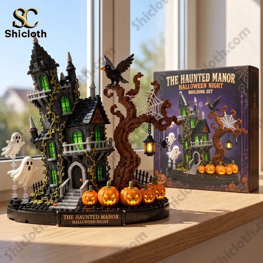 The Haunted Manor Halloween Night Building Brick Set