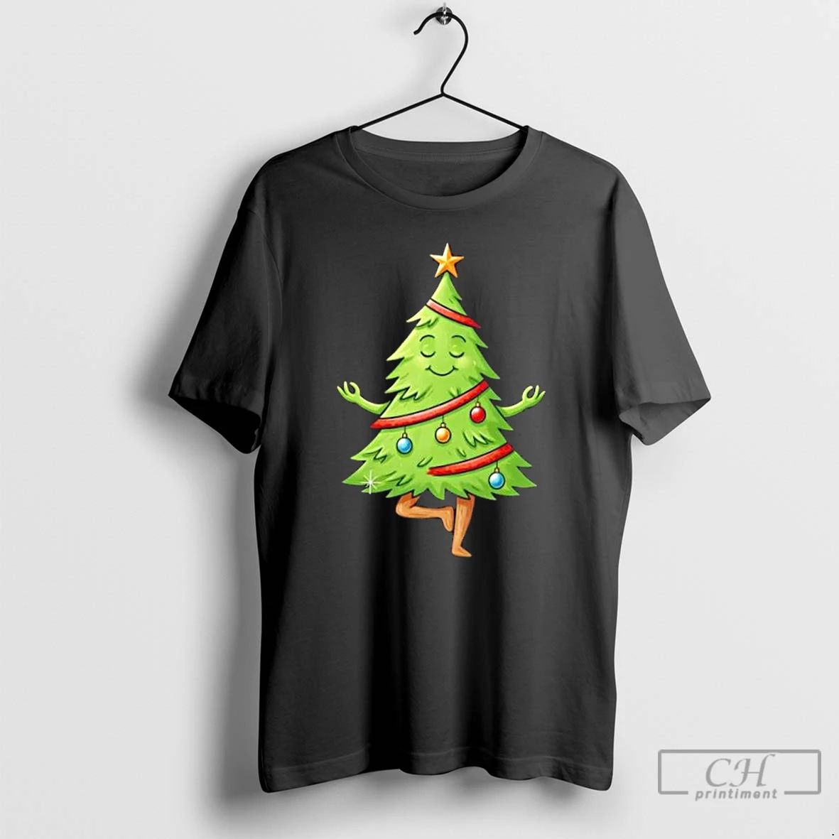 Premium Meditating Christmas Tree T Shirts