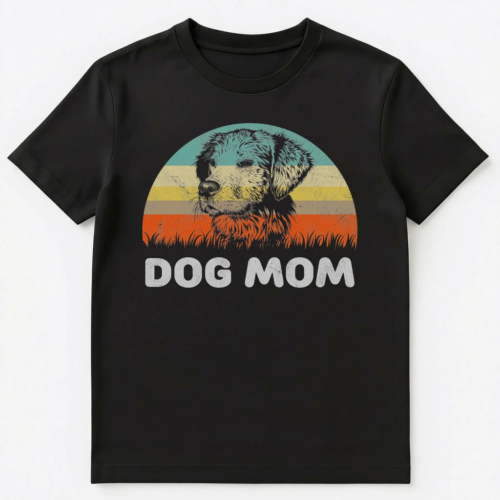 Retro Style Dog Mom T Shirt Gift For Dog Lover Unisex T-Shirt