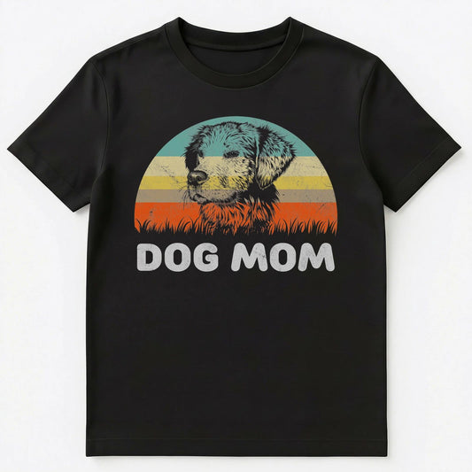 Retro Style Dog Mom T Shirt Gift For Dog Lover Unisex T-Shirt