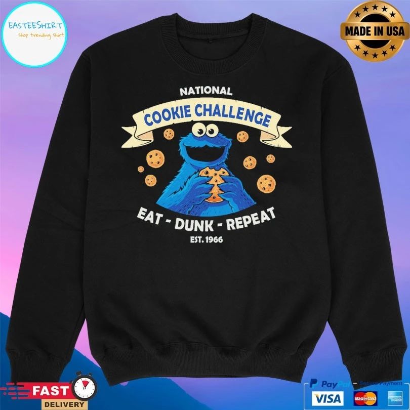 National Cookie Challenge Eat Dunk Repeat Est 1966 T-shirt