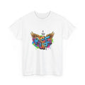 Rise Up Graffiti Wings T-Shirt Colorful Street Art Motivation Graphic Tee
