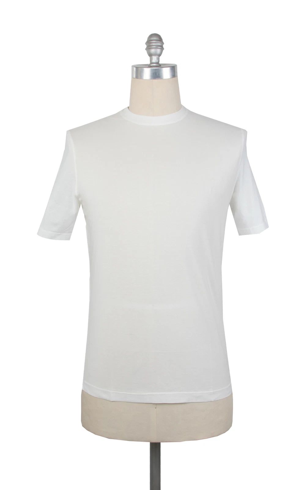 Kired White Solid Crewneck Cotton T-Shirt - Extra Slim - (KR6120231)
