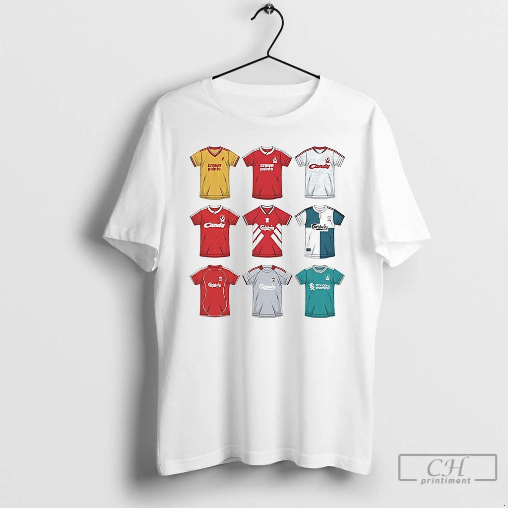 Classic Three Stripes Hall Of Fame Liverpool Fc T Shirts