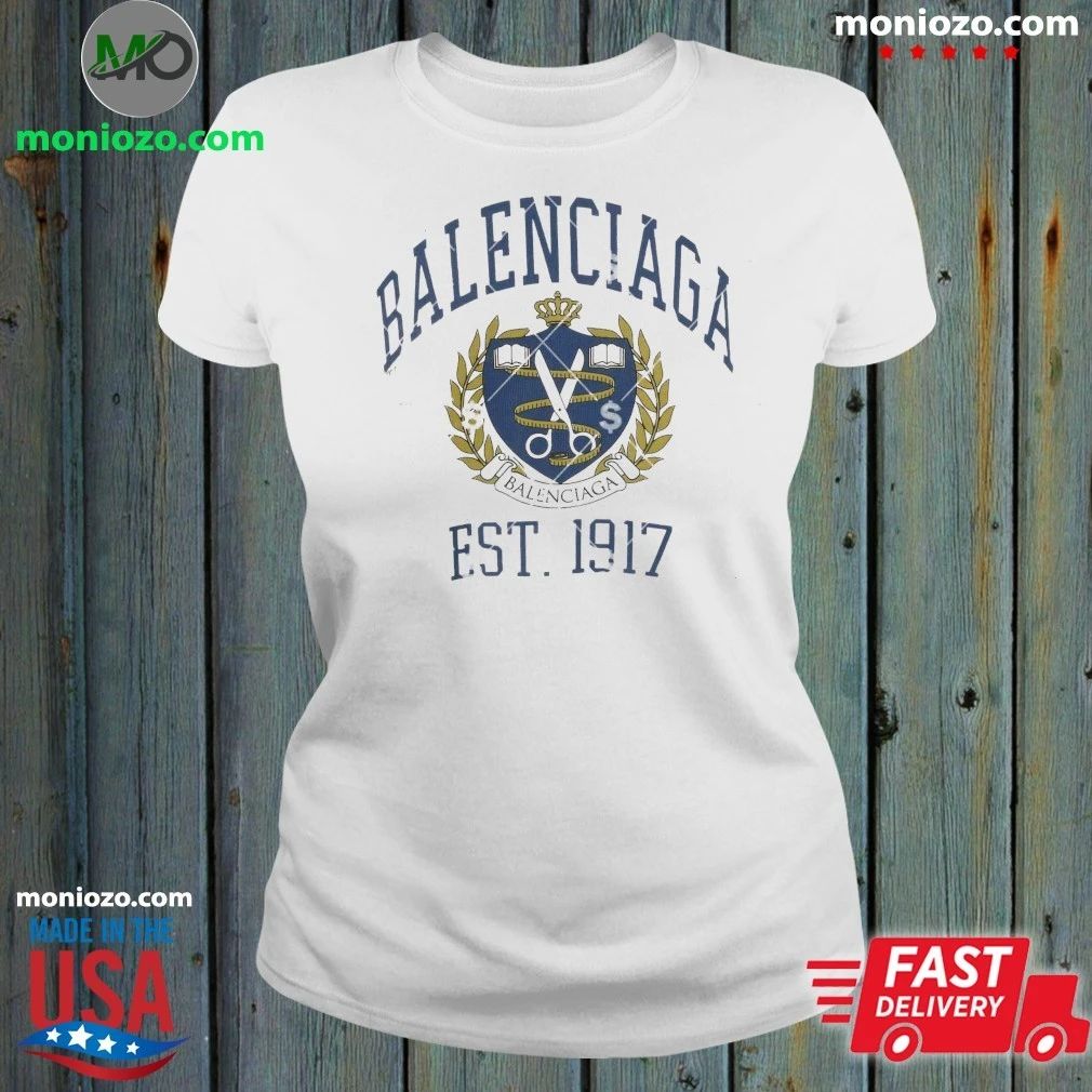 Balenciaga EST 1917 Logo Shirt