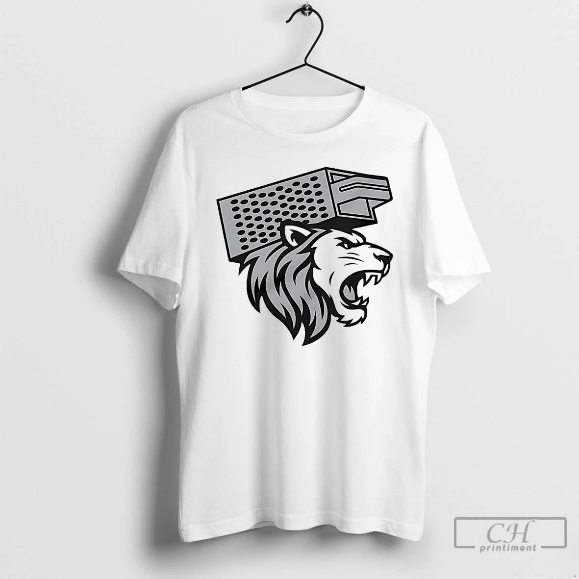 Classic Detroit Lions Lion Cheese Grater T Shirts