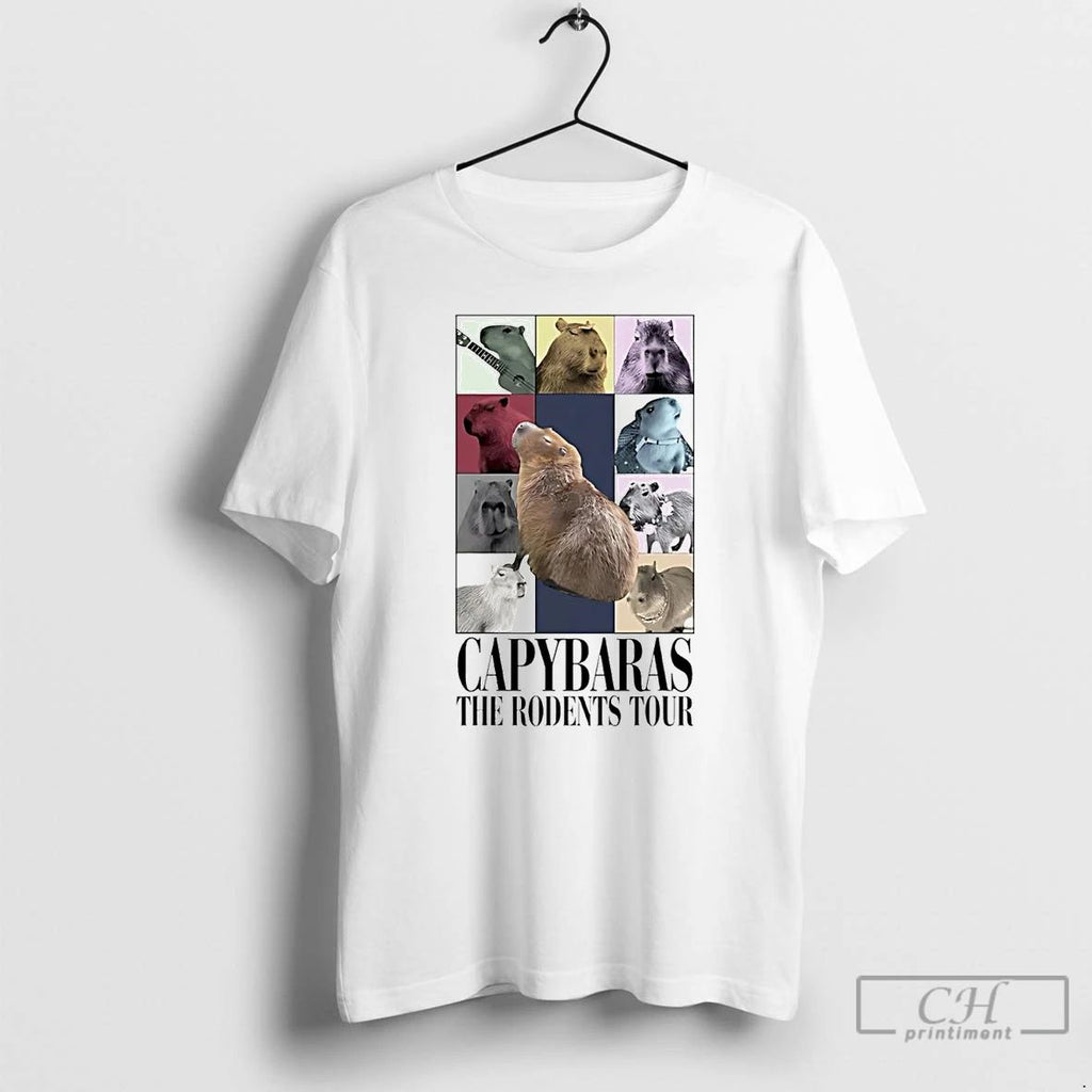Classic Capybara The Rodents Tour T Shirts