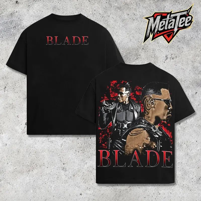 Blade MCU Movie Vintage Graphic Tee Streetwear T-Shirt