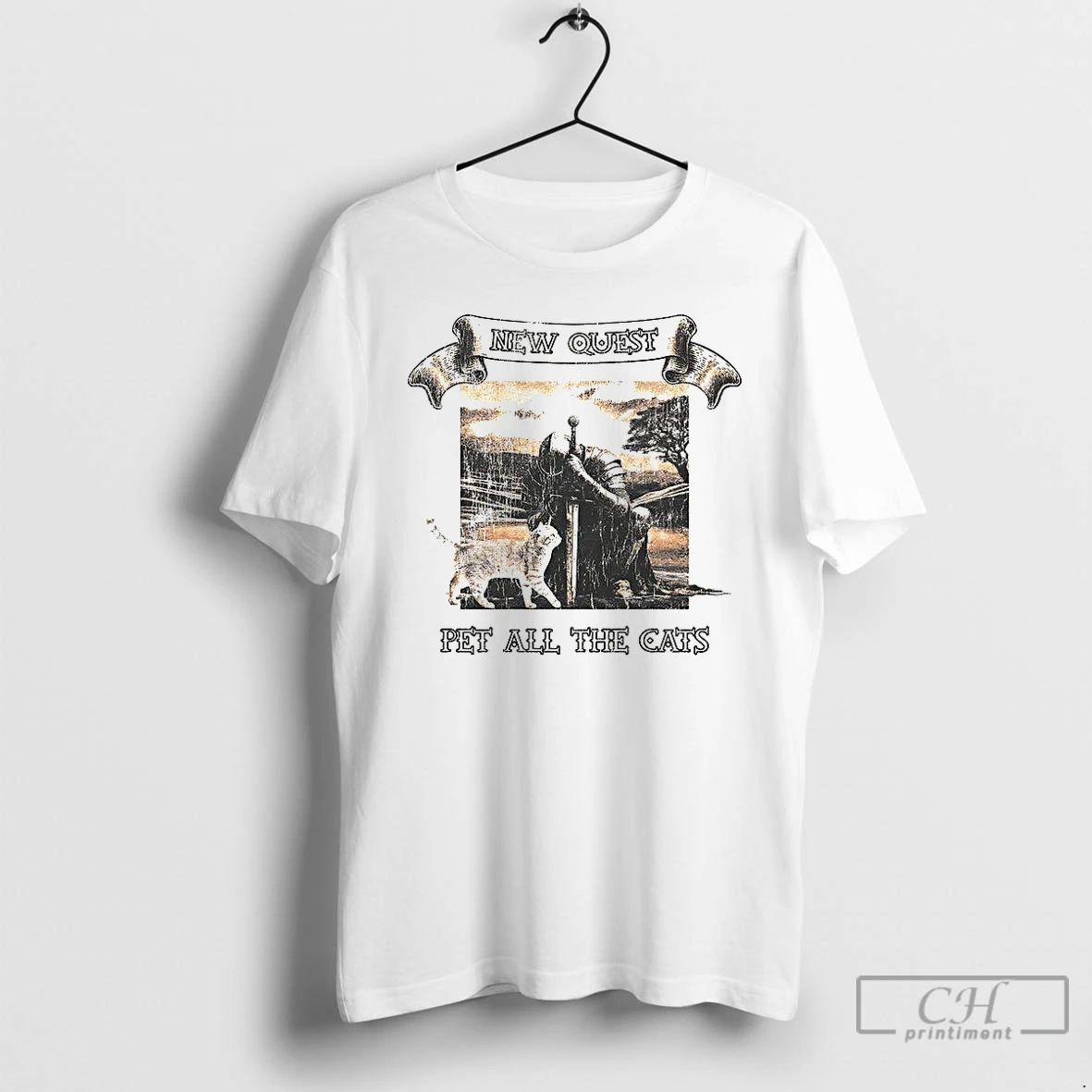 Classic Knight New Quest Pet All The Cats T Shirts
