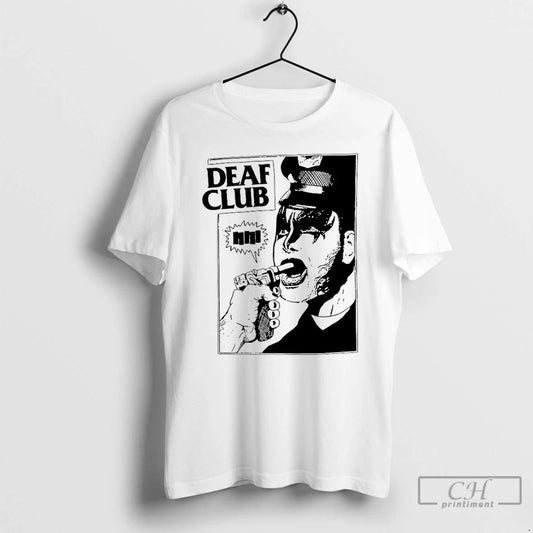 Classic Deaf Club Police Story Black Flag T Shirts