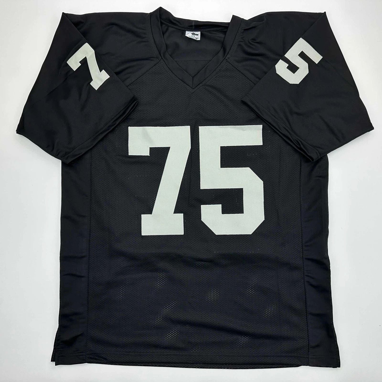 Howie Long Oakland Las Vegas Black Reprint Jersey