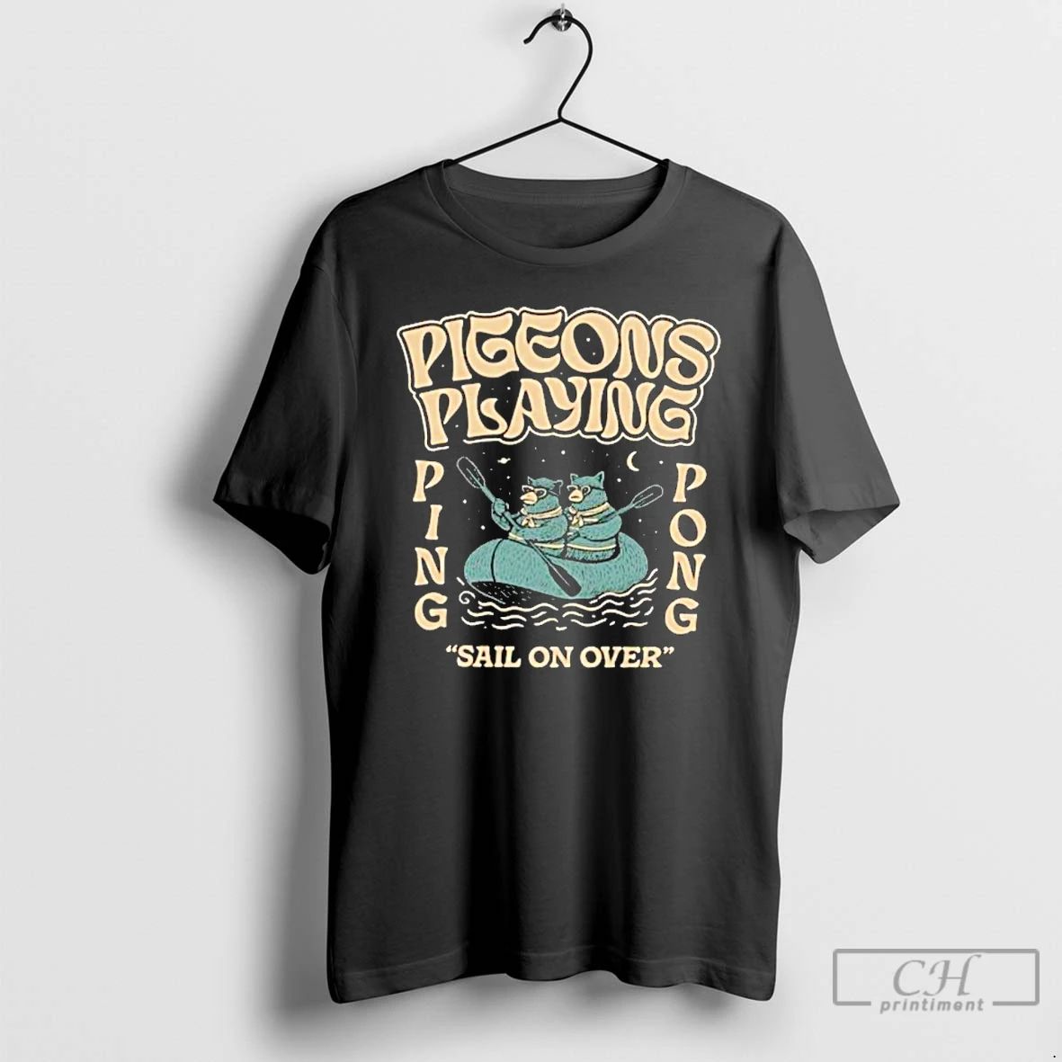 Classic Pigeons Playing Ping Pong Sail On Over T Shirts