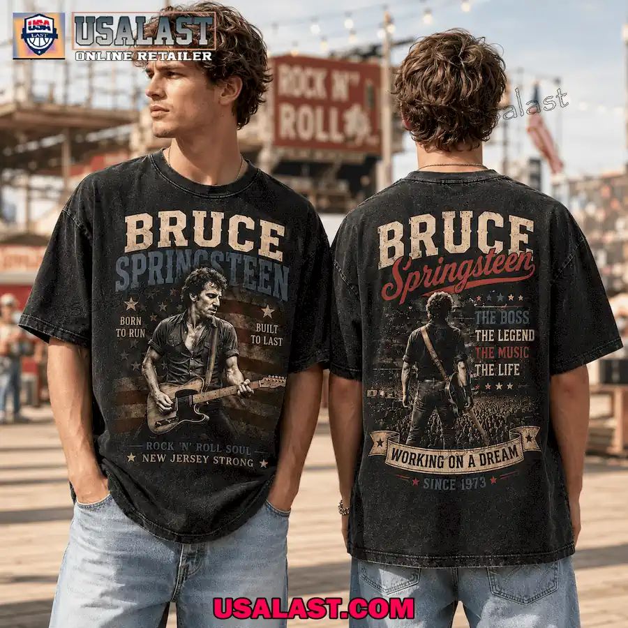 Bruce Springsteen Born To Run 3D T-Shirt For Rock N Roll Lovers