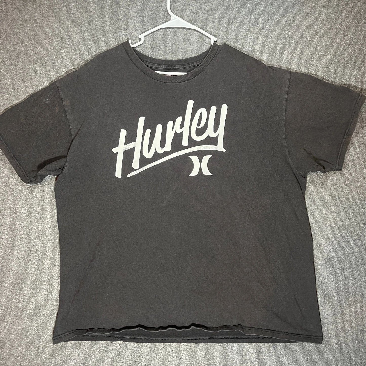 Hurley Shirt Adult Black Spell Out Surfing Surf Cotton Men