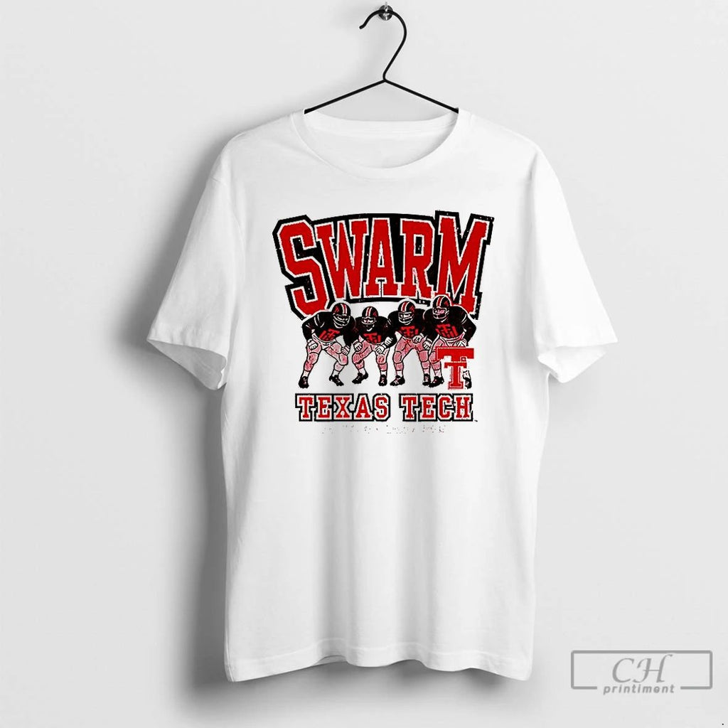 Premium Texas Tech Red Raiders Football In Your Face Swarm Dept Of Defense T Shirts