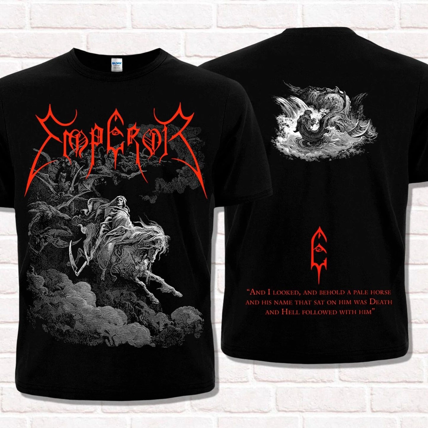 Emperor "Emperor EP" T-Shirt (1993). Norwegian Symphonic Black Metal.