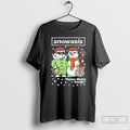 Premium Funny Snowasis Might Sleigh Xmas Music Band Spoof Gift Top T Shirts