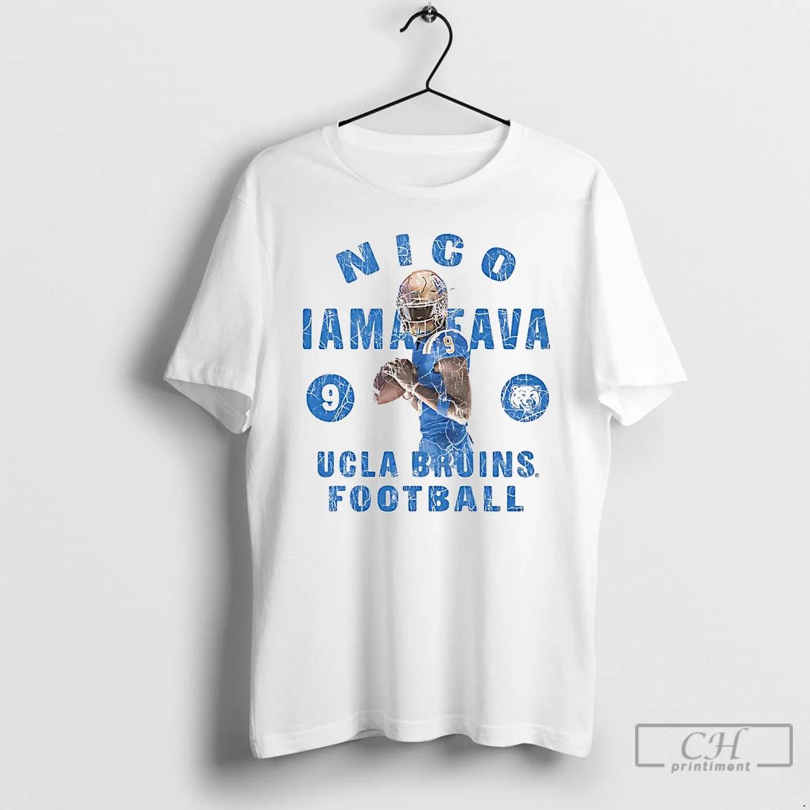 Classic Nico Iamaleava Illustrated Ucla Bruins Football T Shirts