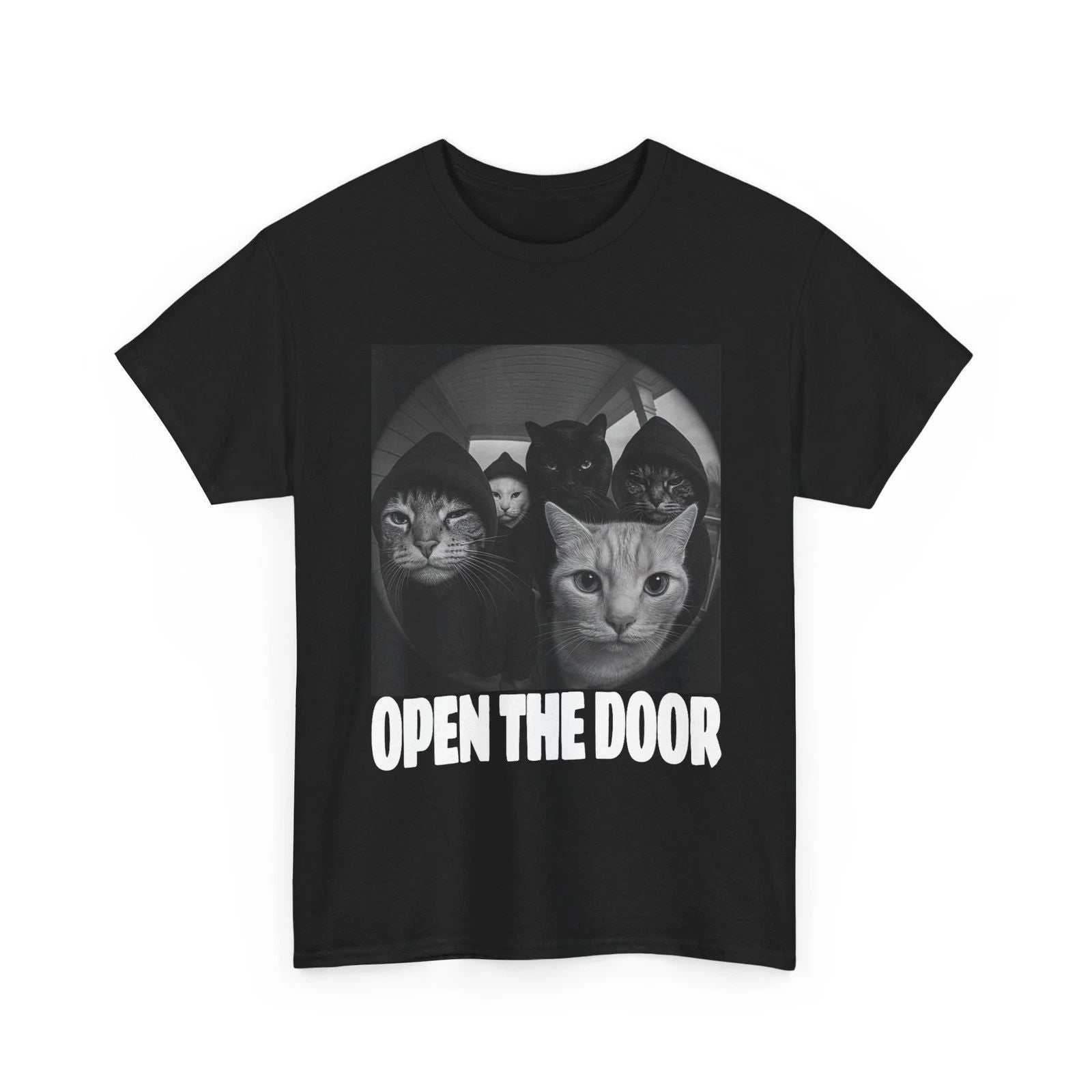 Cats Meme Shirt  Cats Gang Open The Door Memes Lovers Funny Shirt