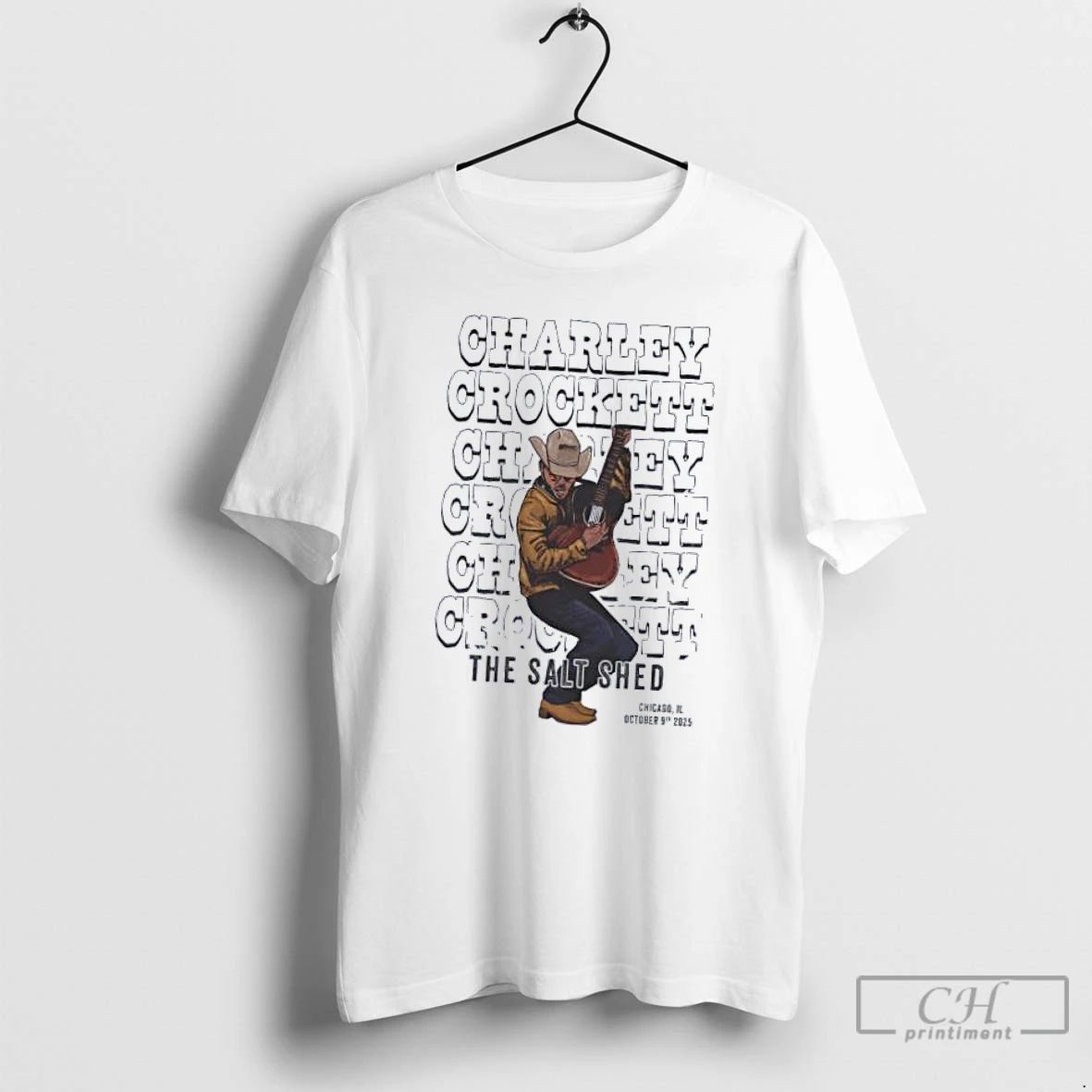Classic Charley Crockett The Salt Shed Chicago Il 10 9 2025 T Shirts