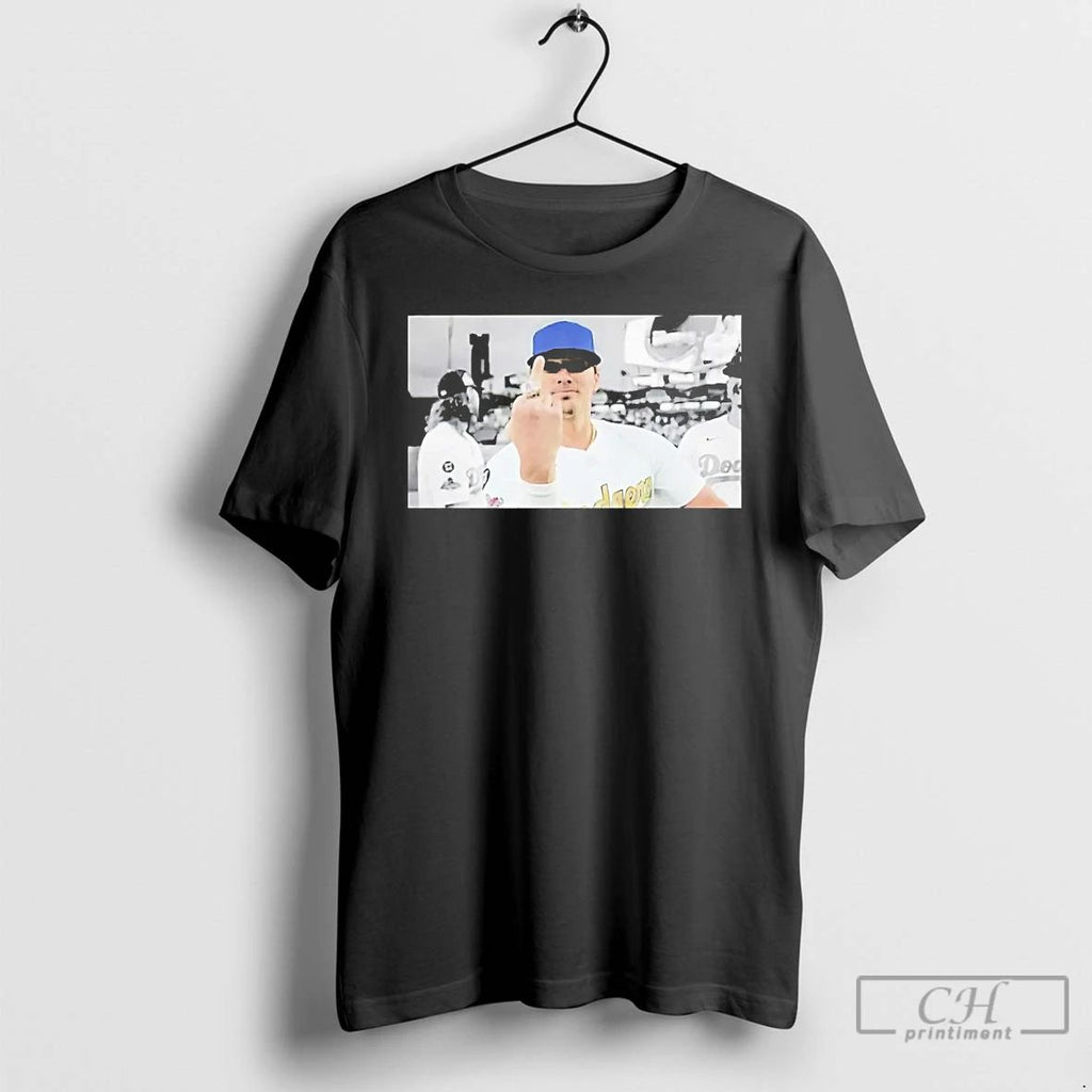 Premium Kike Hernandez Middle Finger World Champions Ring T Shirts