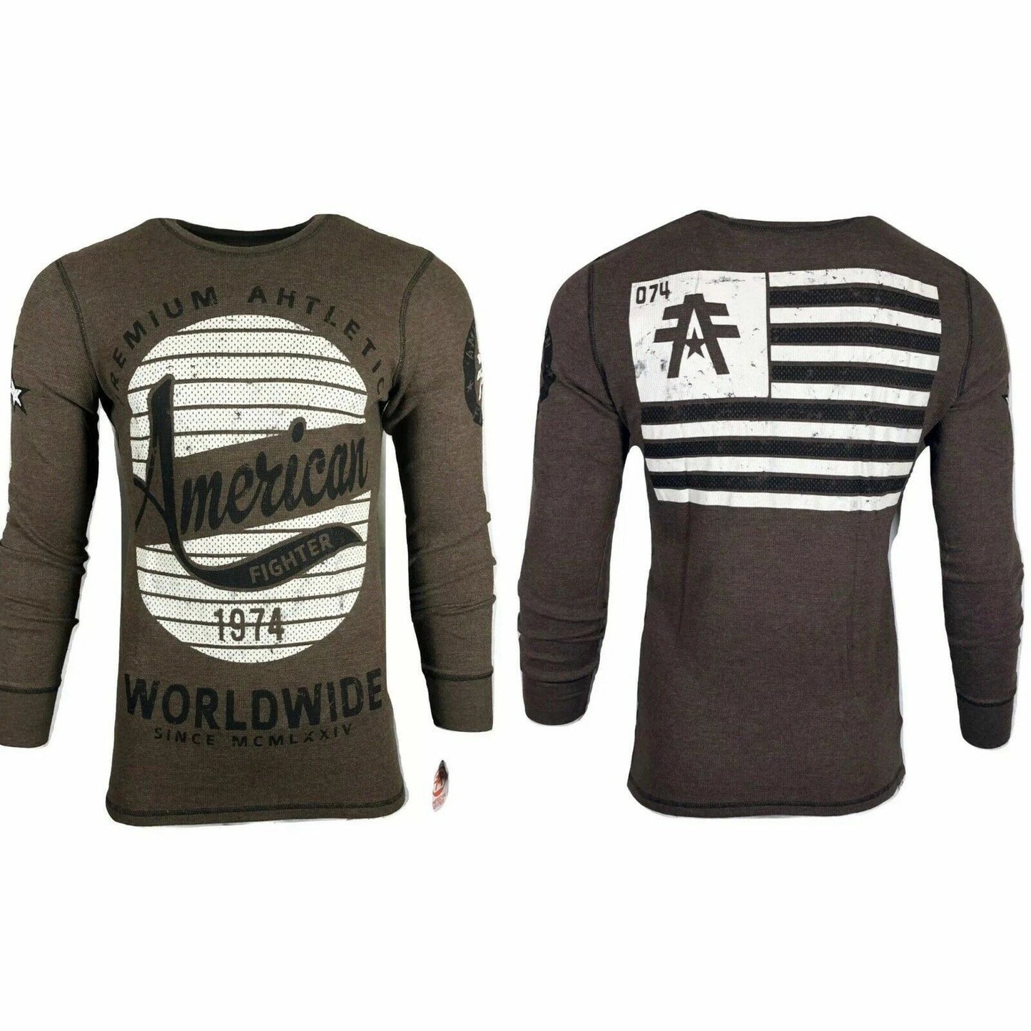 AMERICAN FIGHTER Men's Thermal T-Shirt L/S ALBANY Biker