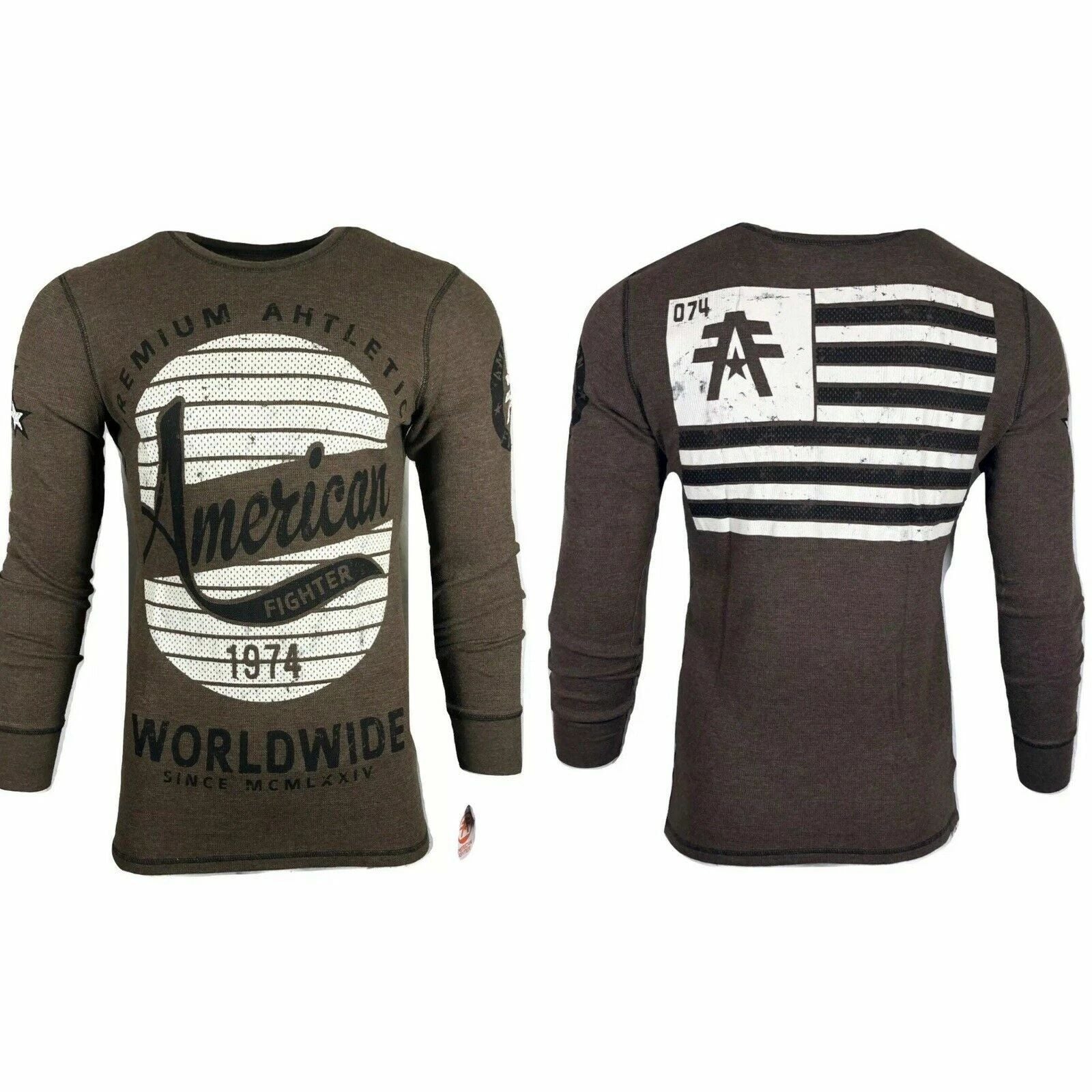 AMERICAN FIGHTER Men's Thermal T-Shirt L/S ALBANY Biker