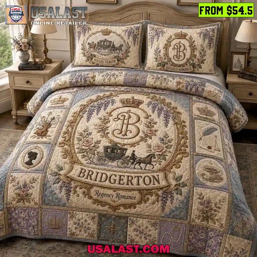 Bridgeton Regency Romance Quilt Bedding Set