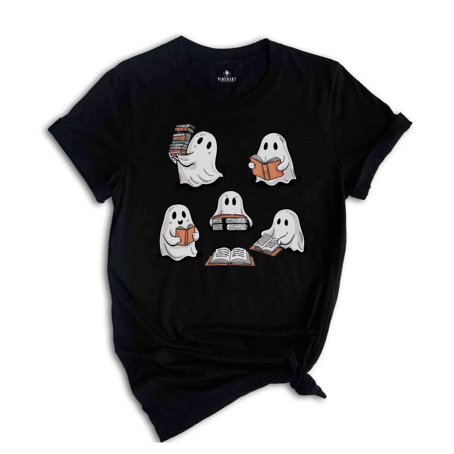 Ghost Reading Shirt, Cute Librarian Shirt, Teacher Halloween Shirt, Book Lover S