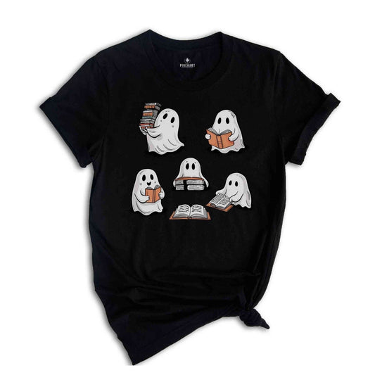 Ghost Reading Shirt, Cute Librarian Shirt, Teacher Halloween Shirt, Book Lover S