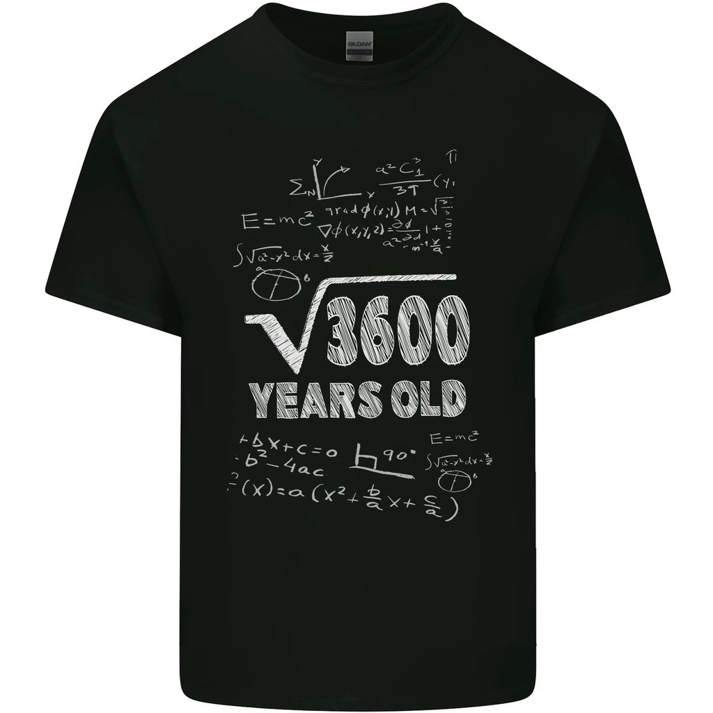 60th Birthday 60 Year Old Geek Funny Maths Mens Light Cotton T-Shirt