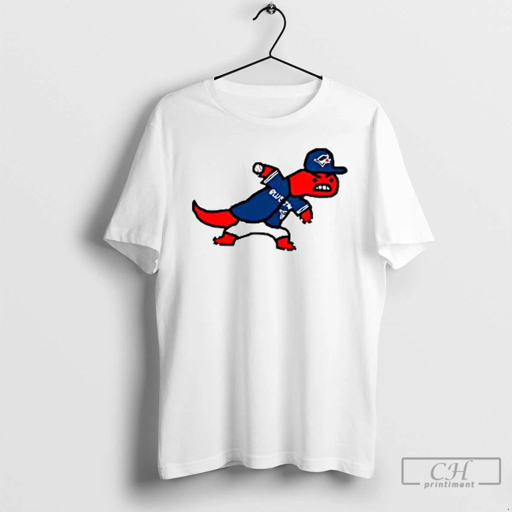 Classic Toronto Blue Jays Dino Paint Cartoon T Shirts