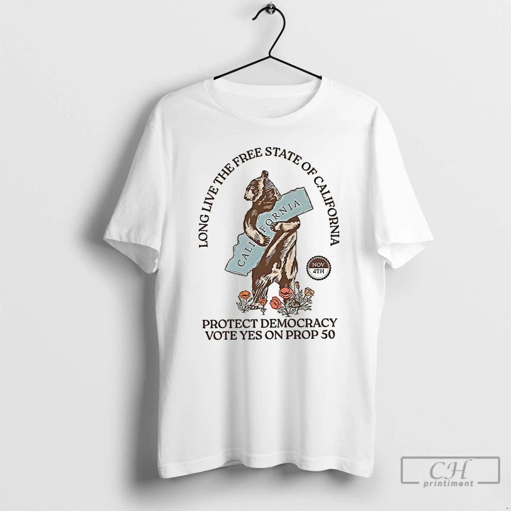Premium Long Live The Free State Of California T Shirts